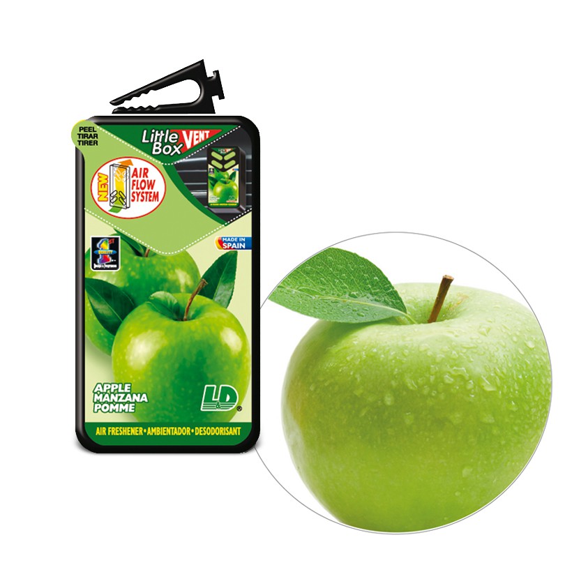 Hộp Thơm Ghim Máy Lạnh L&D Little Box Green Apple 5ml Nhập Khẩu Chính Hãng