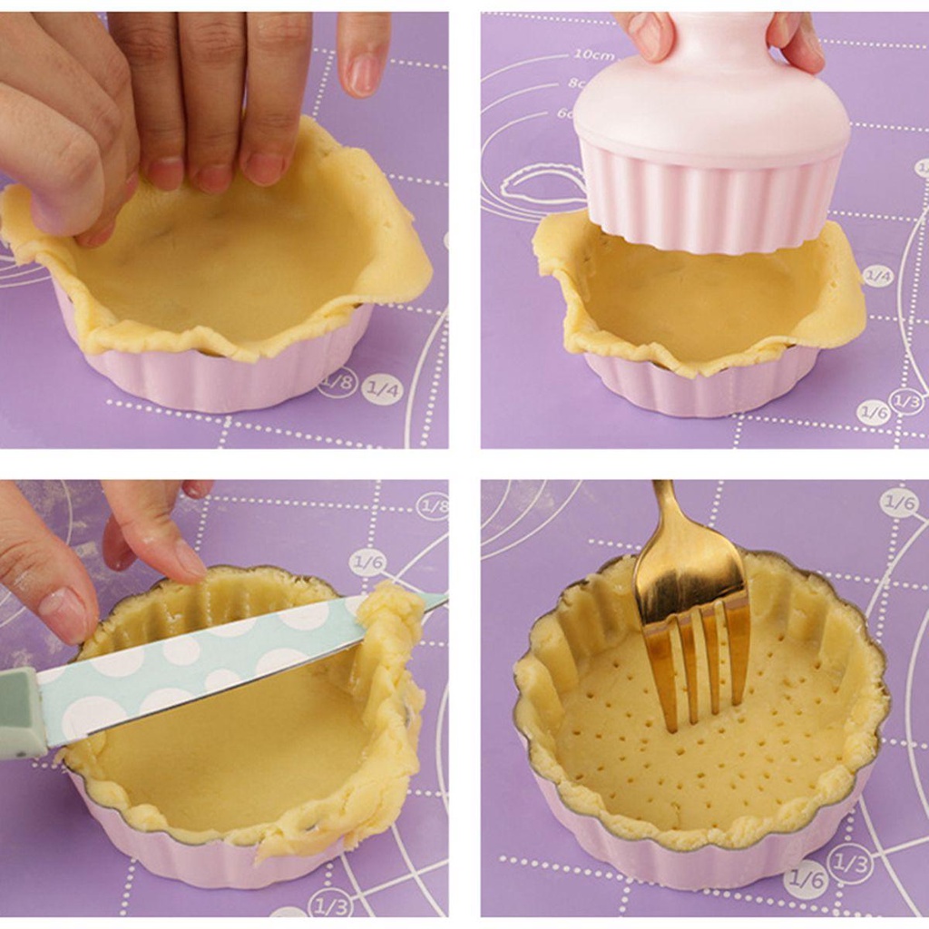 Khuôn Làm Bánh Tart Tart Chống Dính Có Thể Tháo Rời Tiện Dụng