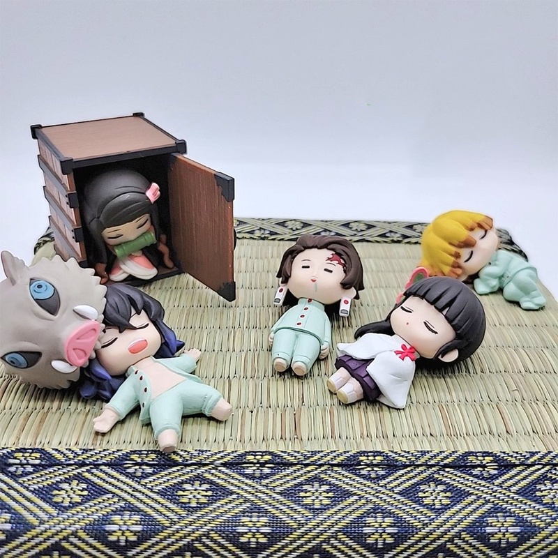 Mô hình Gacha Anime Manga Kimetsu No Yaiba Thanh Gươm Diệt Quỷ Chibi Trứng Ngủ Cute, anime figure