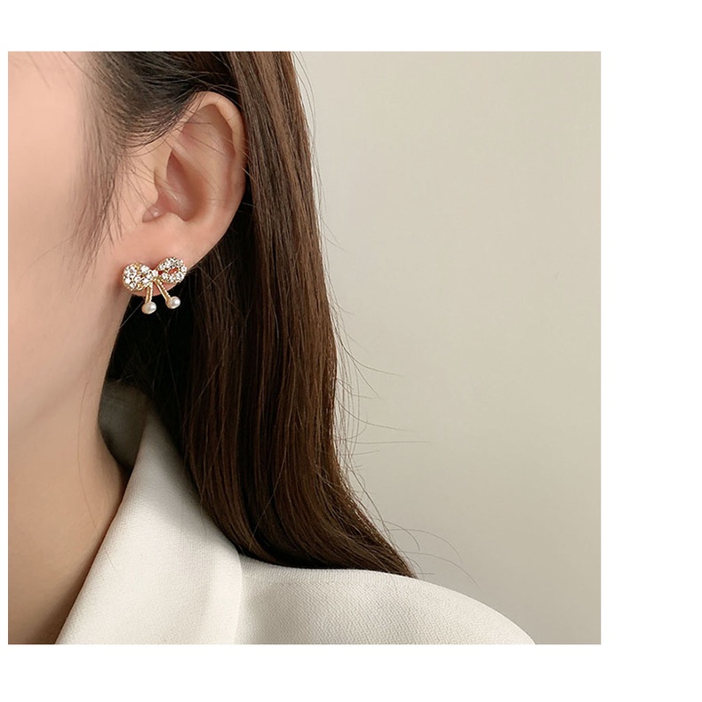 Khuyên Tai Dạng Móc Hình Cánh Bướm Đính Ngọc Trai Nhân Tạo Phong Cách Hàn Quốc Hàng Mới 2023 Dành Cho Bạn Nữ