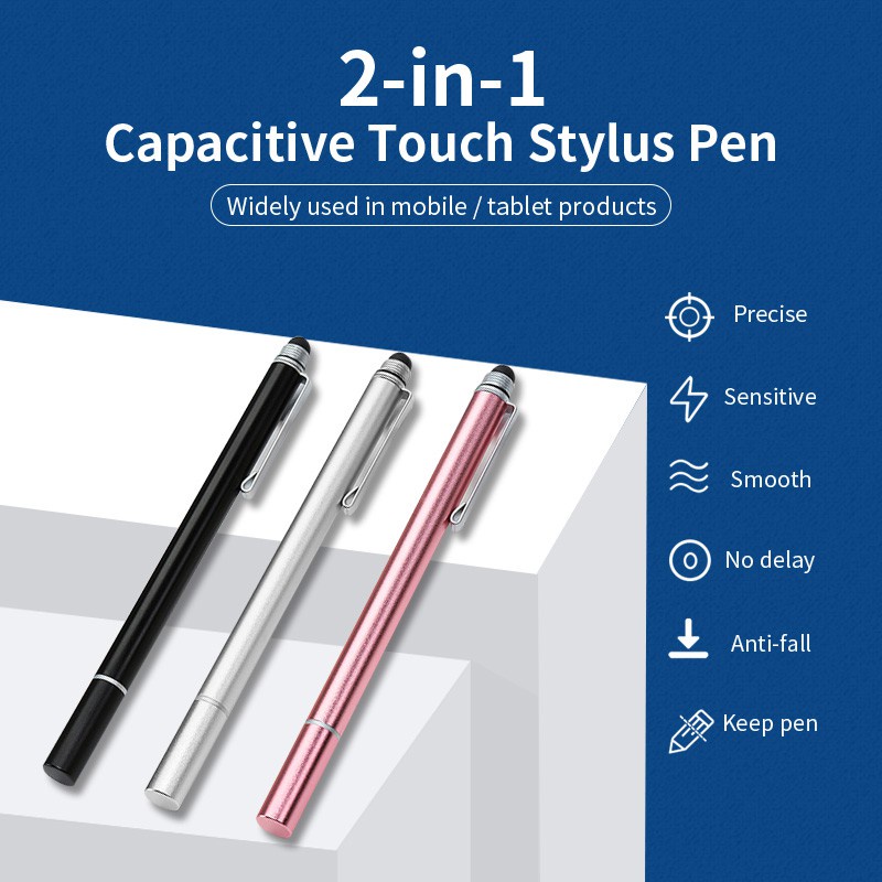 Bút stylus 2 trong 1 đa dụng cho màn hình cảm ứng điện thoại thông minh/ máy tính bảng Guugei
