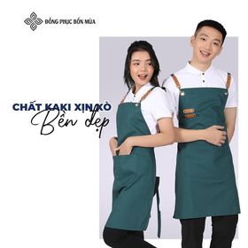 Tạp dề yếm chất liệu cao cấp thiết kế tiện lợi chống bắn bẩn nấu ăn sẵn hàng toàn bộ mẫu của shop