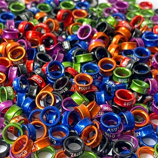1 Cái vòng đeo chân chim 7mm nhiều màu sắc để chọn