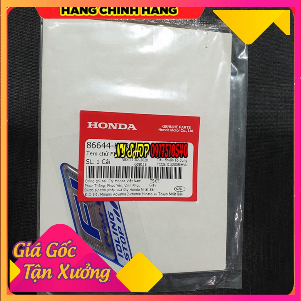 ★ TEM HONDA PMG-Fi CHÍNH HÃNG ★  (Ảnh Sp thật)