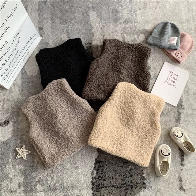 Áo gile lông cừu cho bé trai, gái (hàng od) | BigBuy360 - bigbuy360.vn