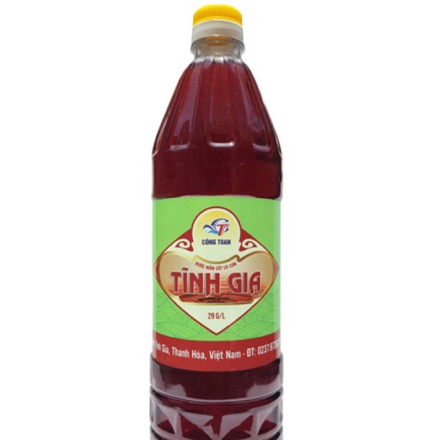 Nước mắm cốt cá cơm Tĩnh - Gia độ đạm 29