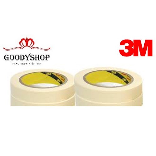 Hình ảnh Băng keo - băng dính giấy đa năng 3M Masking Tape 2600 Trắng  (20mmx30m) #5