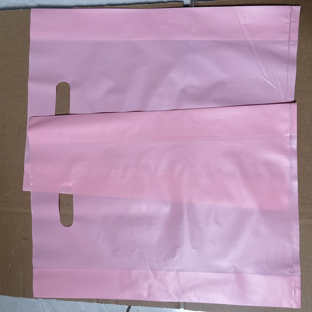 💥 100 Túi Gói Hàng Hồng Phấn Pastel Nilong HD - Túi Ni Lông Tuidunghang Hột Xoài Đựng Quần Áo Mỹ Phẩm 💥
