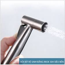 Vòi xịt vệ sinh , bồn cầu , vòi xịt inox 304 siêu mạnh ,chịu áp lực , lõi đồng ( bộ xịt 304 )