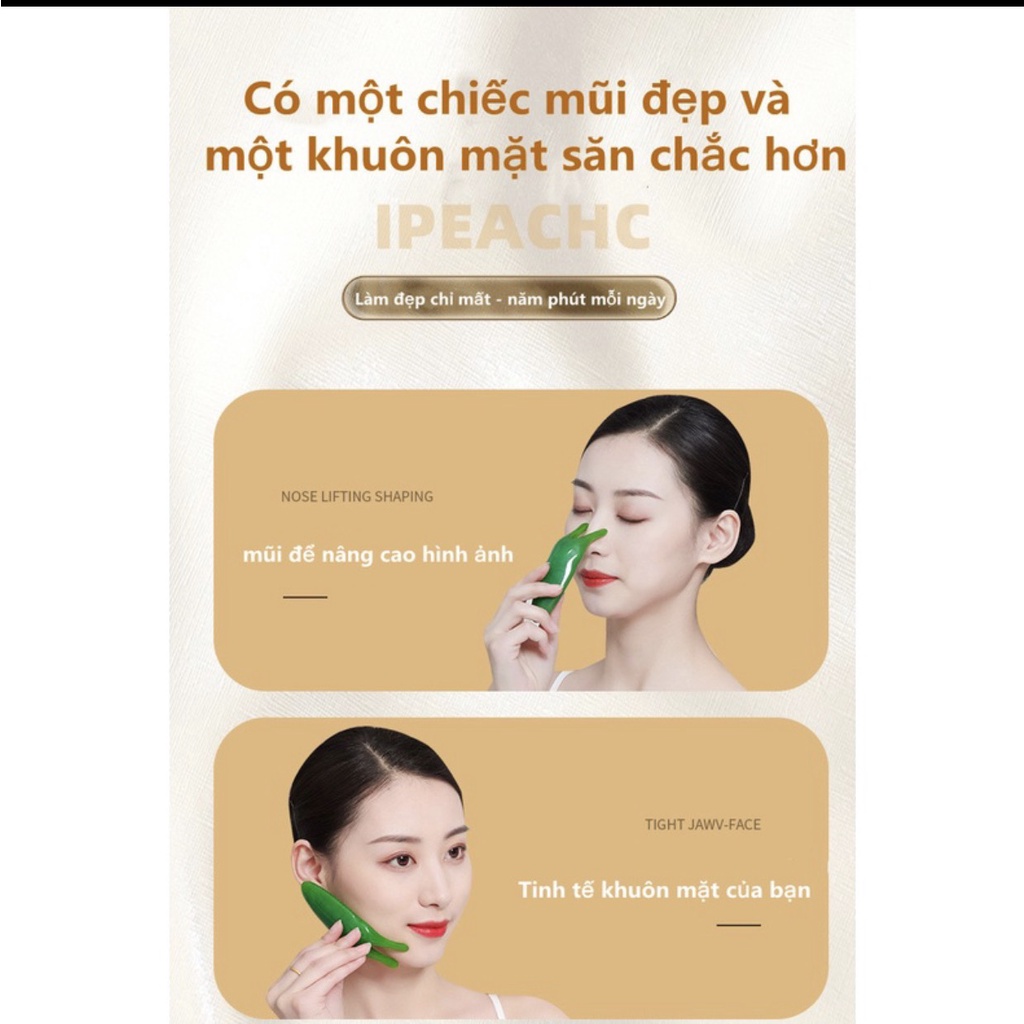 Dụng Cụ massage Mũi/ Mặt/ Mắt Bằng Nhưa Thiên Nhiên Chống Nếp Nhăn Nâng Cơ Hiệu Quả Thiết Kế Tiện Dụng Chất Lượng Cao