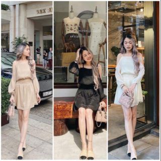 ĐẦM RỚT VAI QUYẾN RŨ PHÙ HỢP TIỆC TÙNG LỘNG LẪY SANG CHẢNH - KÈM ẢNH CẬN VẢI Ở CUỐI