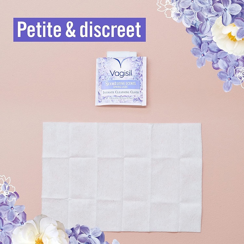 Khăn ướt phụ khoa Vagisil Scentsitive Scents nhiều mùi, 16 gói