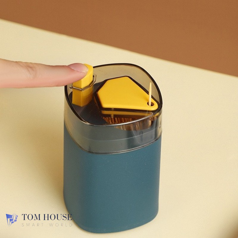 Hộp Đựng Tăm Tự Động Bật Thông Minh - Lọ Đựng Tăm - Hũ Đựng Tăm Xỉa Răng Tự Động