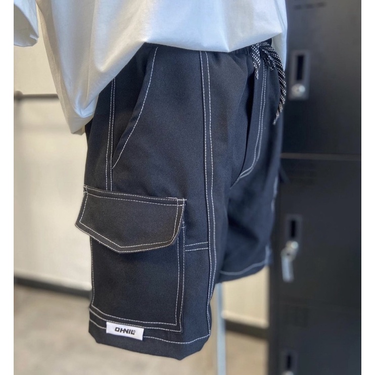 Quần Shorts Chỉ đột túi hộp - Shorts Asymmetric Pocket OHNIL
