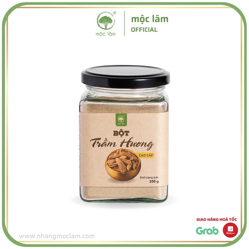 [100g] Bột Trầm Hương Nguyên Chất Cao Cấp MỘC LÂM Xông Nhà Văn Phòng Thanh Lọc Không Khí