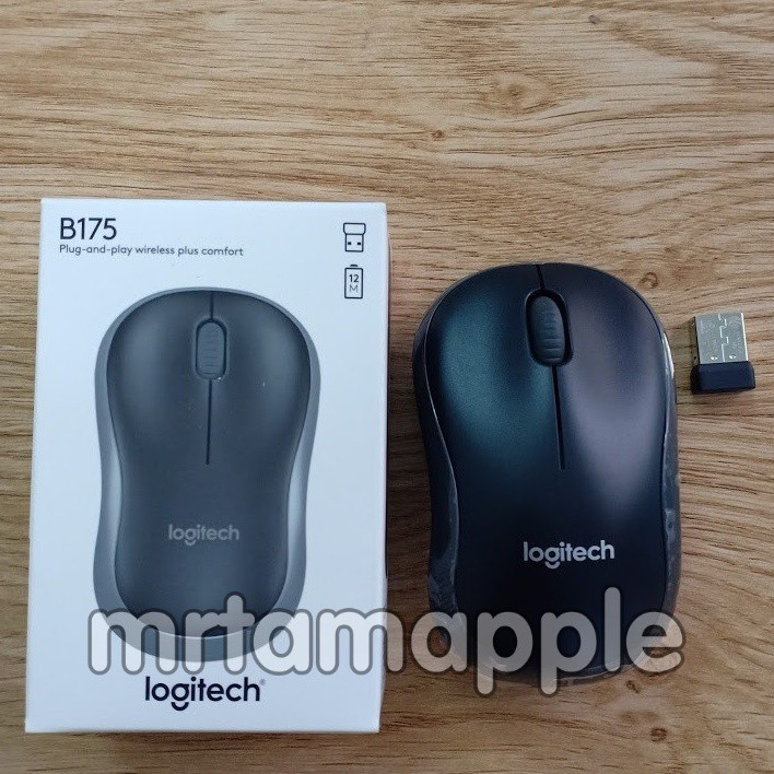 (CHUYÊN VĂN PHÒNG) CHUỘT KHÔNG DÂY LOGITECH B175 CHÍNH HÃNG (ĐEN XÁM)