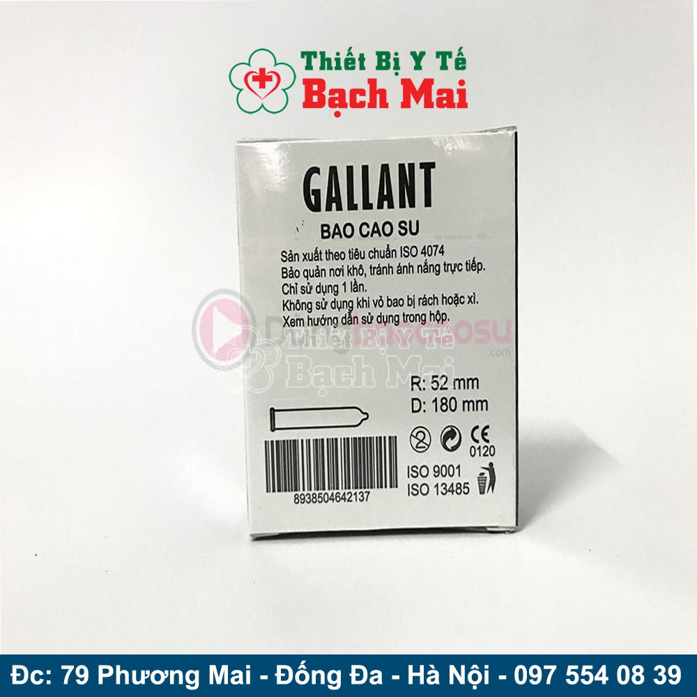 Bao Cao Su GALLANT 3 In 1 - Bcs GALLANT Hộp 3 Cái