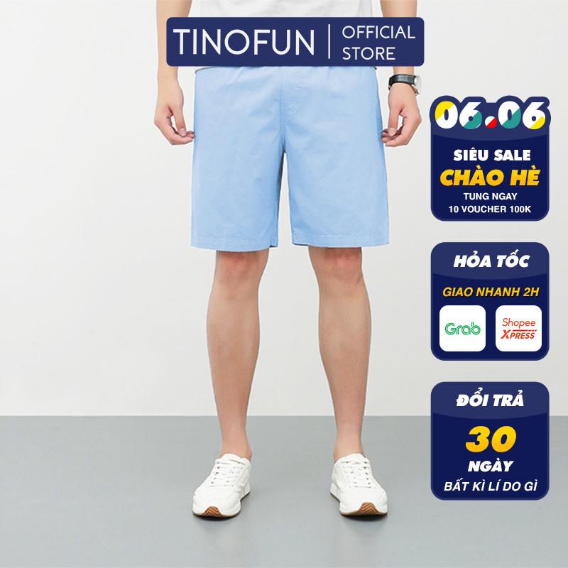 Quần short đùi nam Kaki mềm mịn TINOFUN mã TT11-W dáng lửng phong cách Hàn Quốc