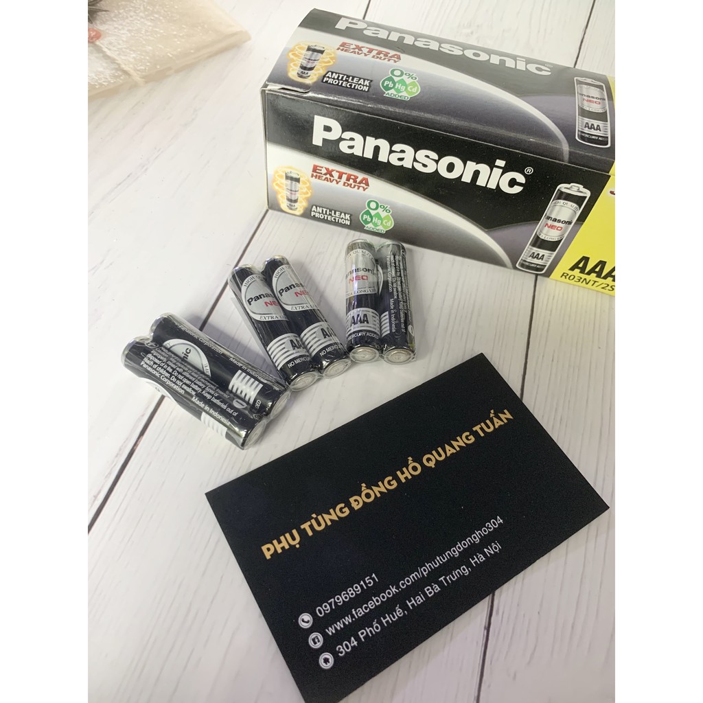 VỈ 2 VIÊN PIN AAA PIN 3A NEO R03NT/2S, PIN ĐŨA ĐEN AAA PANASONIC