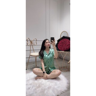 [Ảnh thật] Bộ ngủ pijama lụa nhiều màu, Bộ pyjama lụa satin basic