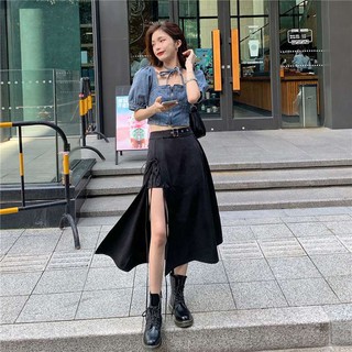 [Size L,XL] Chân váy Midi Ulzzang Quảng Châu VVD2