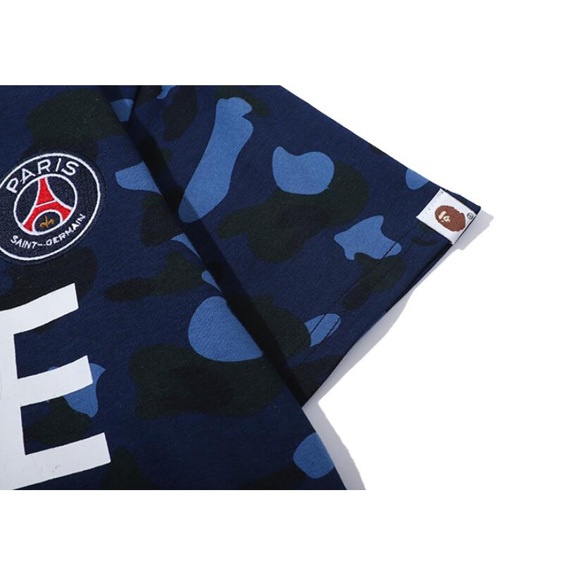 Áo thun cotton tay ngắn in hình Bape thời trang