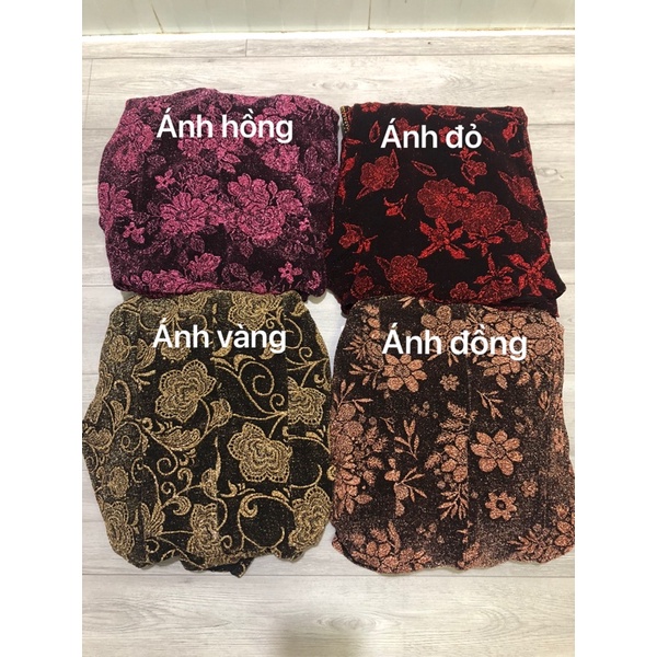 ĐẦM DẠ HỘI TRUNG NIÊN VẢI THUN KIM SA PHỐI NHUNG M023