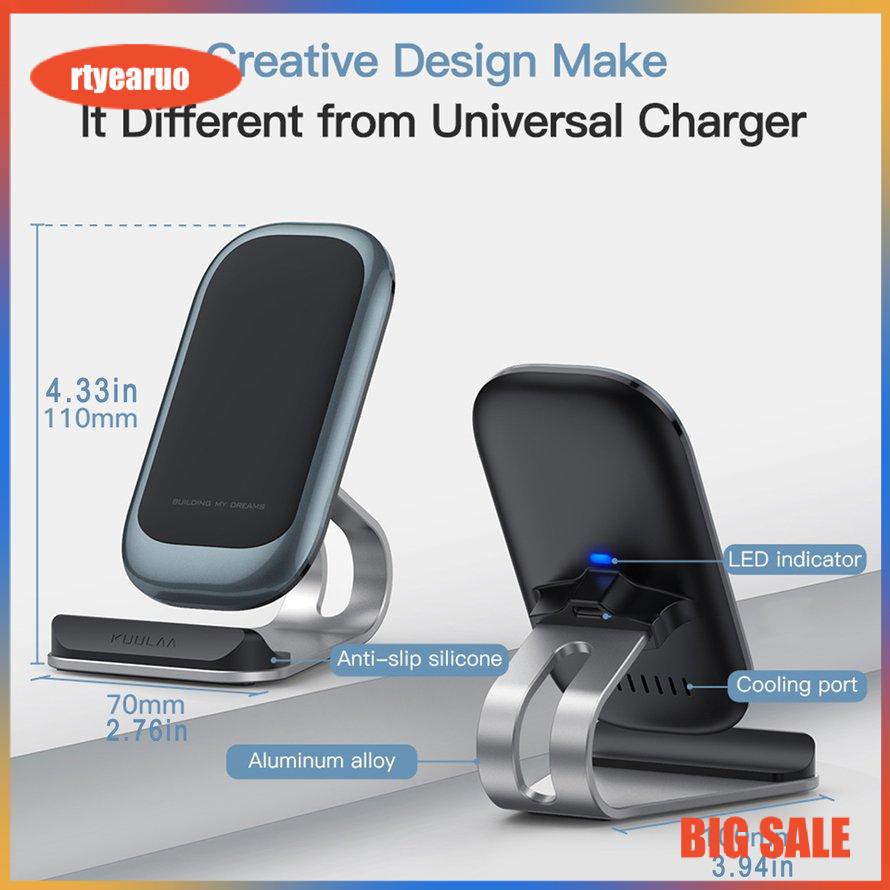 Desktop Vertical Wireless Charger Mobile Phone Fast Charging Portable Charger