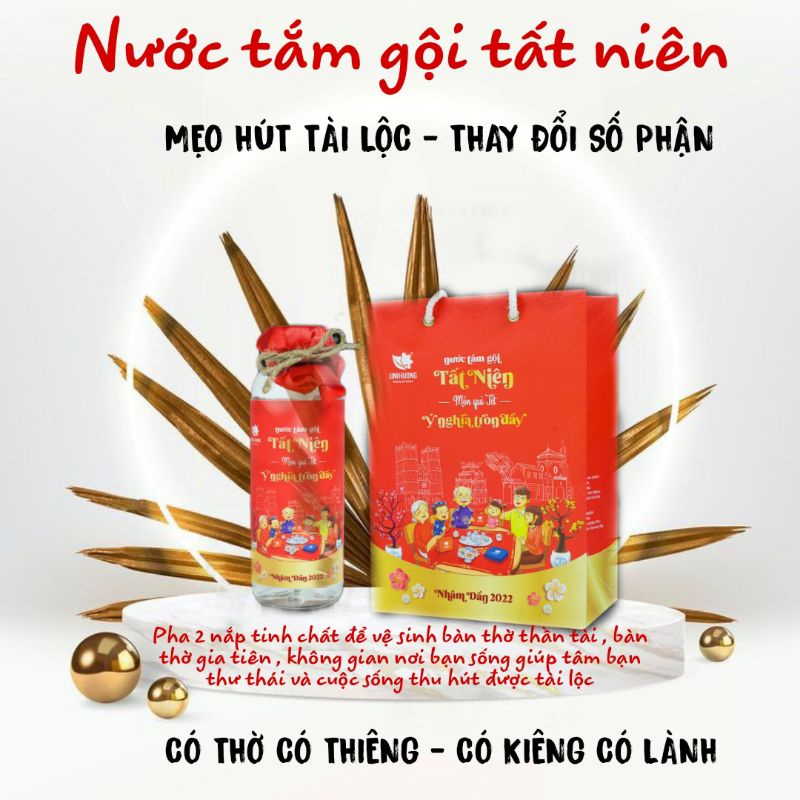 Nước Tắm Gội Tất Niên Thu Hút Tài Lộc Linh Hương