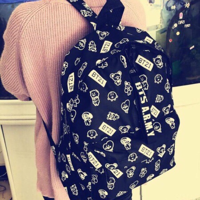 (Có sẵn) Balo BT21 TẶNG KÈM NAME TAG CÓ CHỮ KÝ