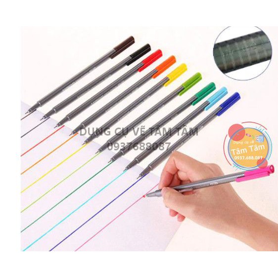 [ TÂM TÂM ]-Bút dạ kim STAEDTLER triplus ® fineliner 334 (ĐỨC)-10 Cây