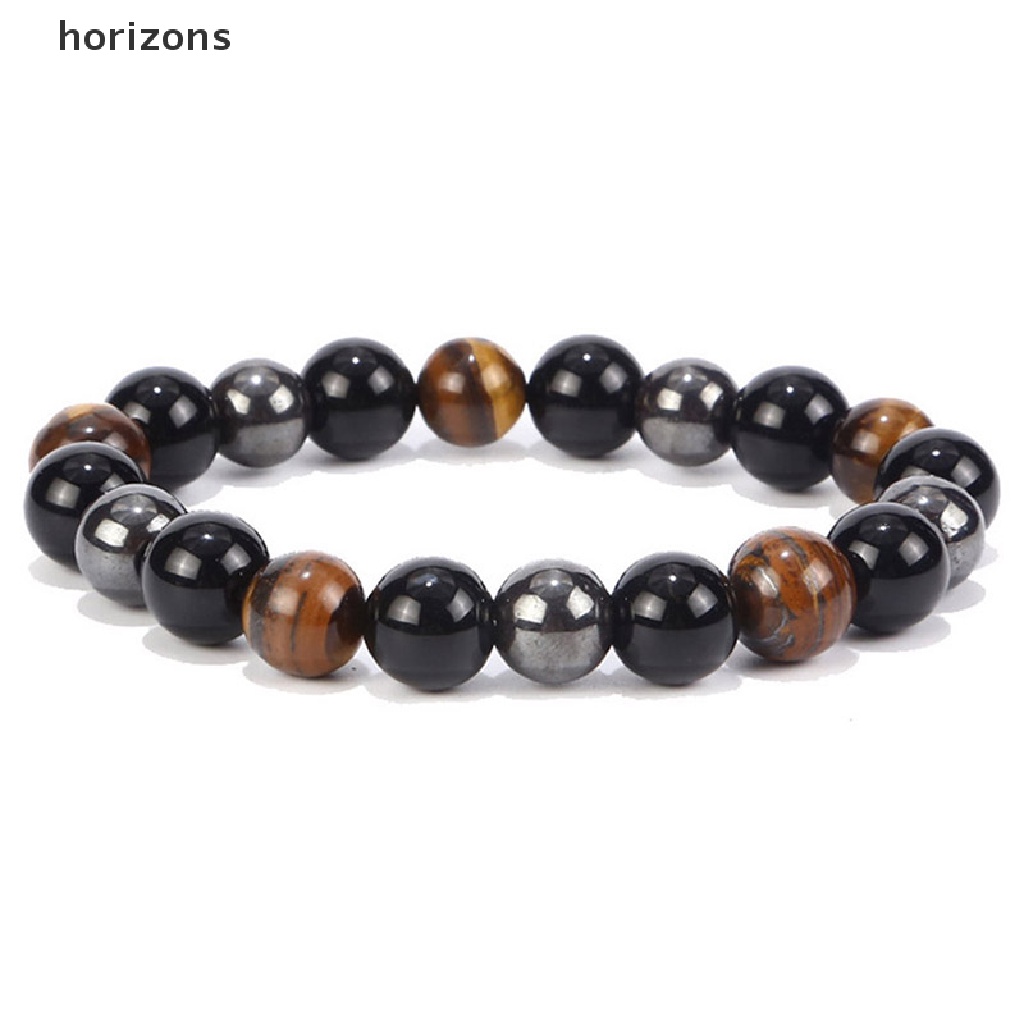 Vòng Tay Chuỗi Hạt Đá Hematite Từ Tính Chăm Sóc Sức Khỏe Giảm Cân Cho Nam