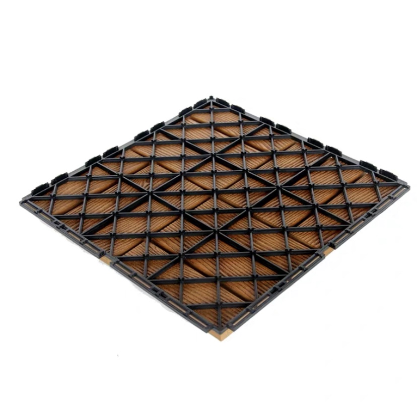 Vỉ sàn gỗ 12 nan 30x30cm - Tấm Thảm Gỗ Vỉ Nhựa Ghép Lót Sàn Chống Nắng Nóng Chống Trơn Trượt Hàng Việt Nam Cao Cấp