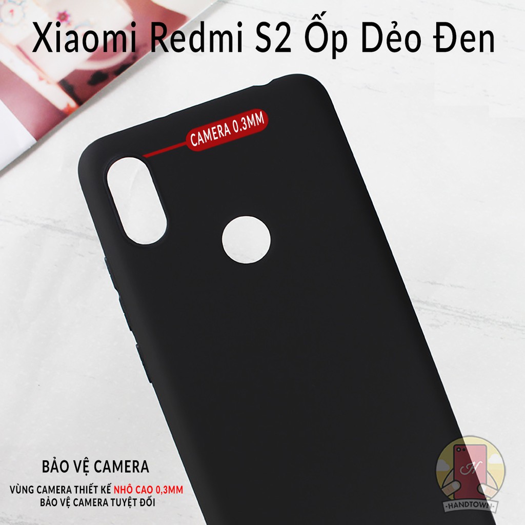 Ốp lưng Xiaomi Redmi S2 silicone cao cấp dẻo nhám chống trầy