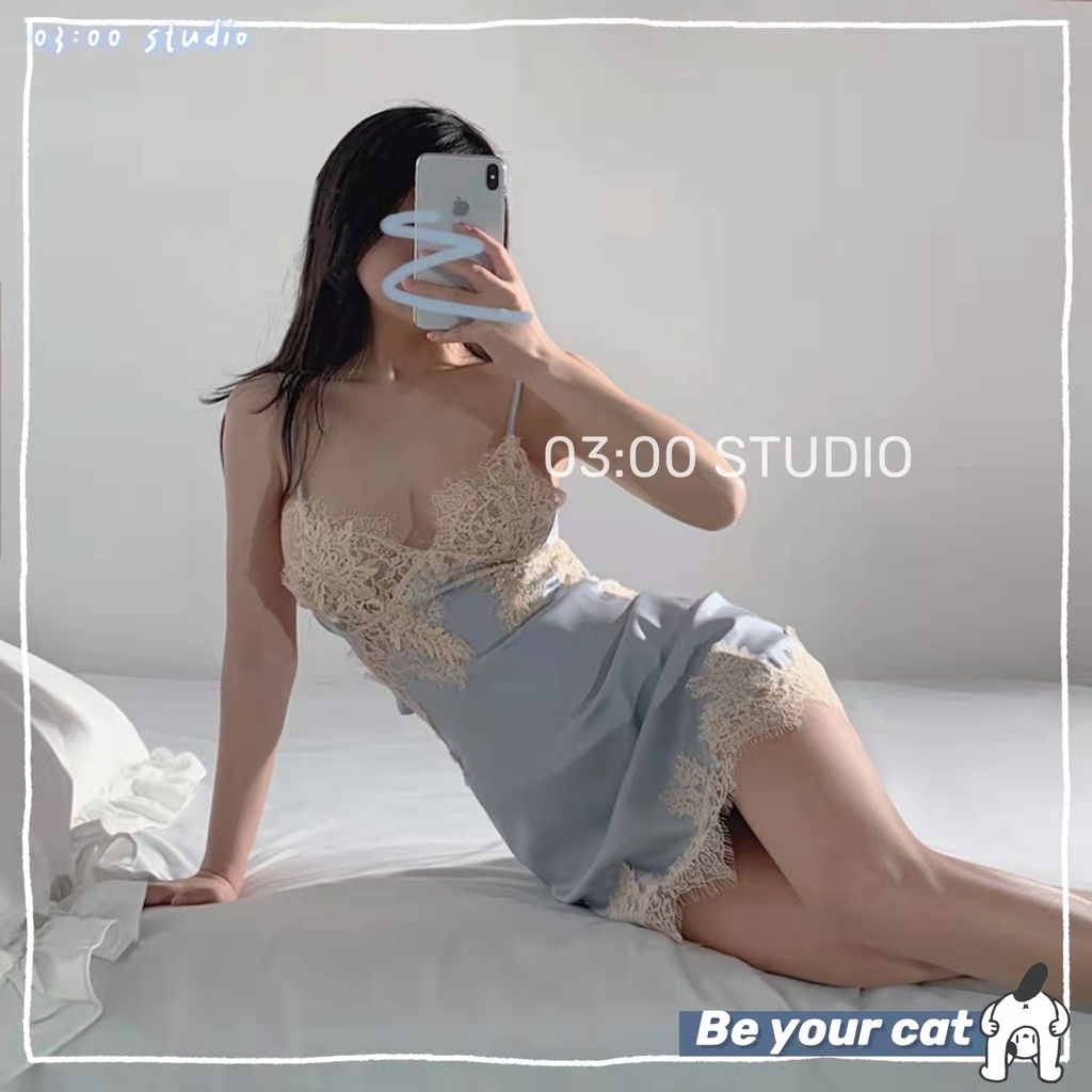 （Giao hàng bảo mật）🔴Đồ ngủ sexy nữ🔴 ren lụa hai mảnh áo + quần gợi cảm quyến rũ--026 | BigBuy360 - bigbuy360.vn