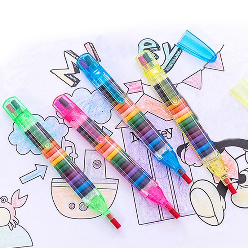 Set 2 Bút Chì Màu 20 Màu Dành Cho Trẻ Em Vẽ Tranh DIY