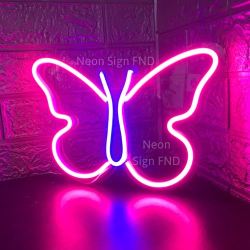 Đèn Neon Sign Led neon theo yêu cầu hình con bướm