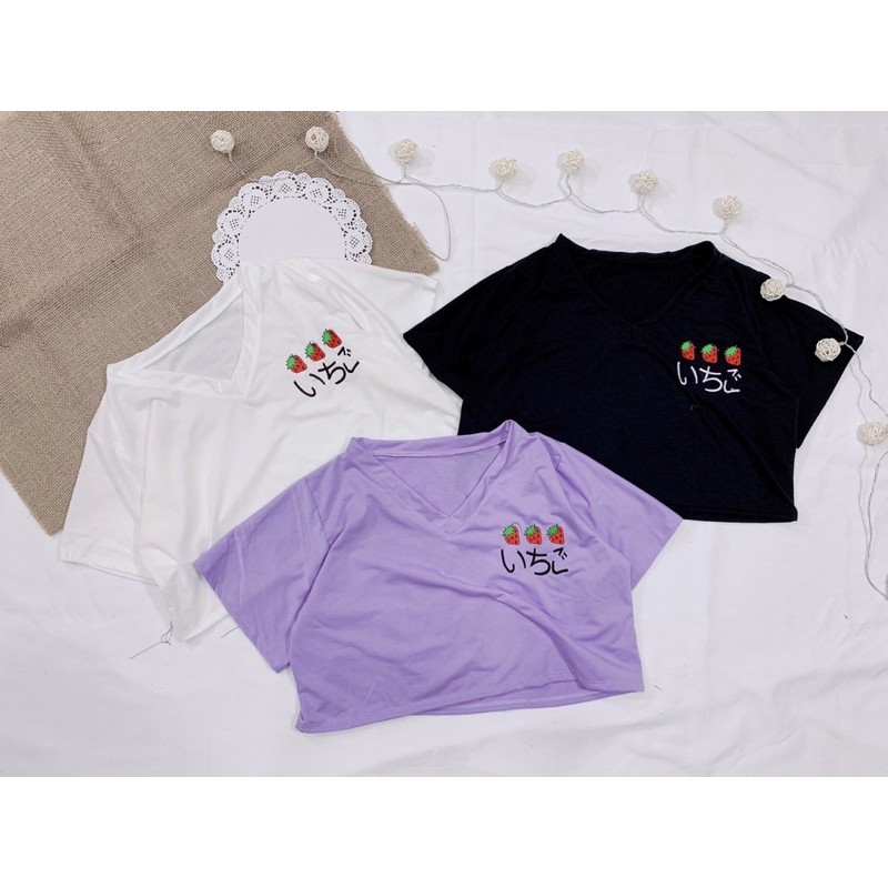 [Mã FAMAYWA giảm 10K đơn 50K] [Rẻ Vô Địch Áo croptop cổ V from rộng _có ảnh thật | BigBuy360 - bigbuy360.vn