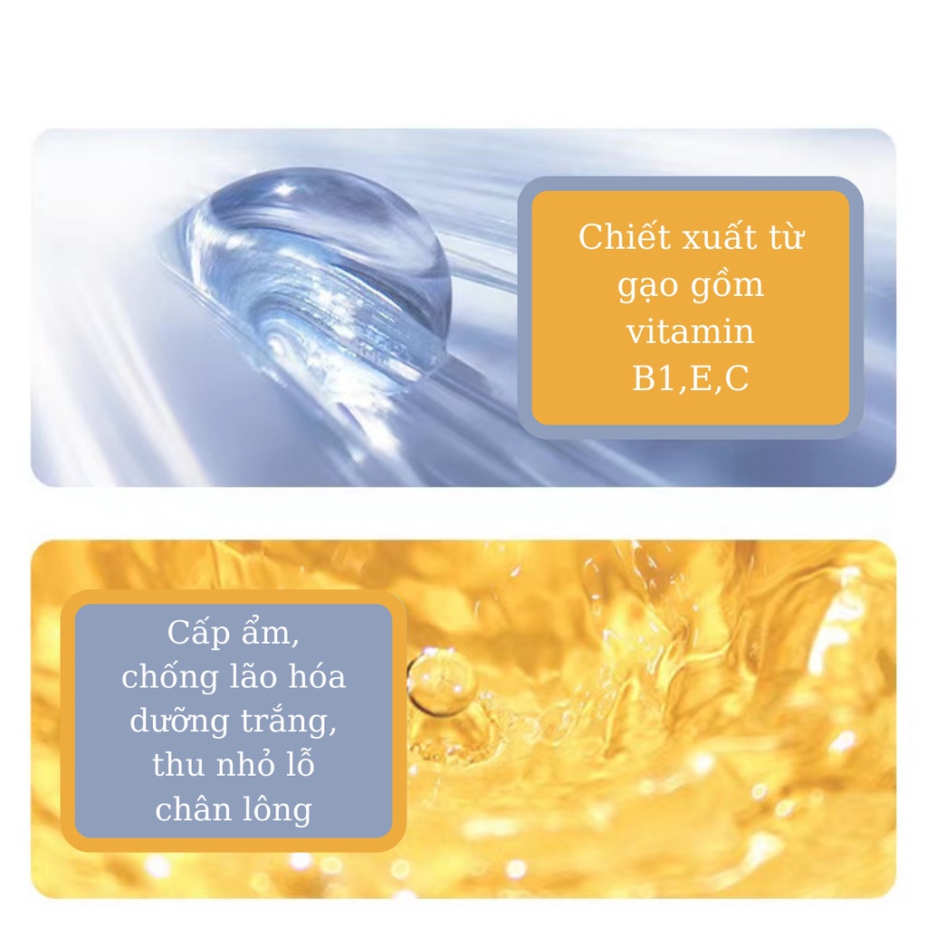 Serum GẠO Dưỡng Ẩm Dưỡng Trắng Chống Lão Hóa Nhẹ Dịu Nội Địa Trung