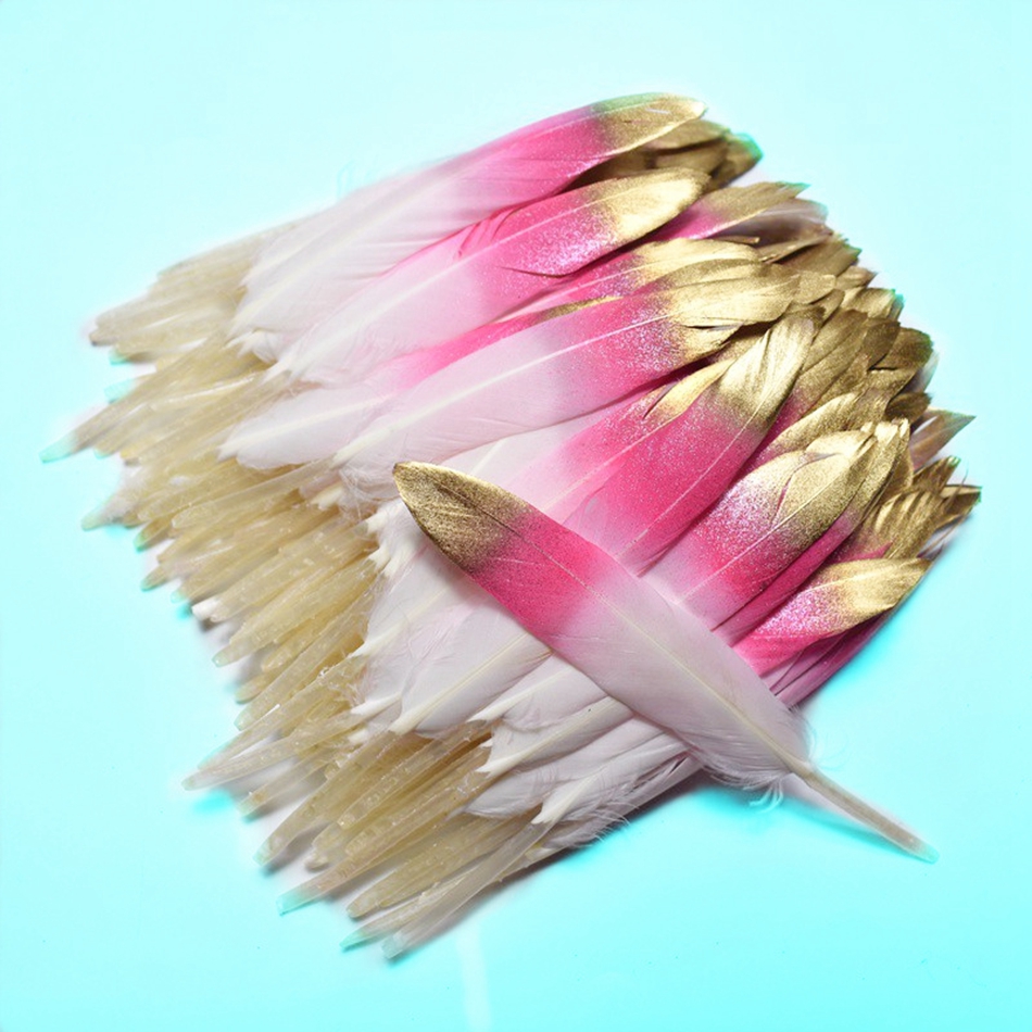 Set 20 Lông Vũ 10-15CM Màu Vàng Tự Nhiên Dùng Làm Trang Sức Thủ Công
