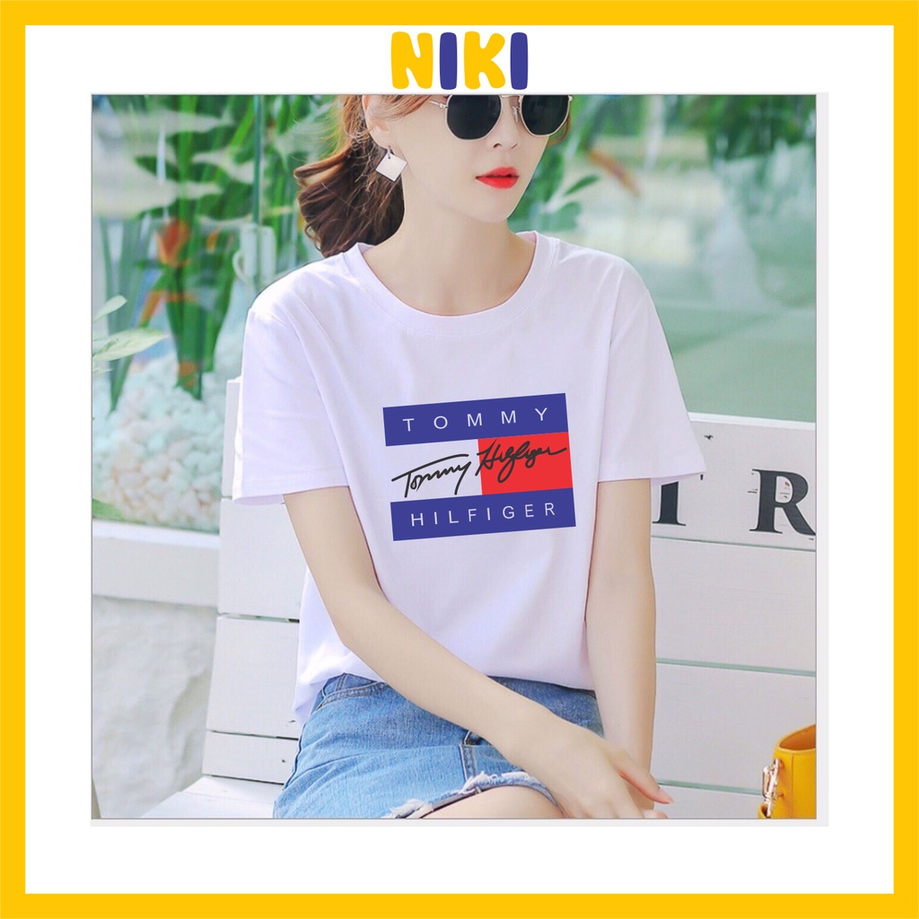 Áo thun tommy. Áo phông chất cotton co dãn mềm mịn hình in sắc nét không bong tróc