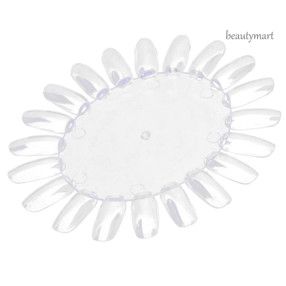 [Hàng mới về] Bộ 20 đầu móng giả tập sơn móng bằng acrylic thiết kế dạng vòng tròn