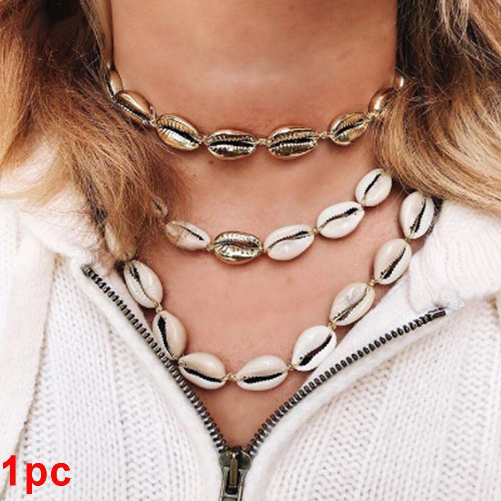 Vòng cổ Vỏ Sò Phong Cách Bohemian Thời Trang Cho Nữ