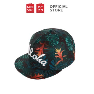 Mũ lưỡi trai Miniso thêu chữ hoạ tiết nhiệt đới - Hàng chính hãng