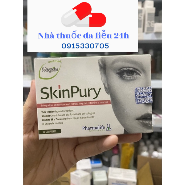 Viên uống giảm mụn, thải độc, chống oxy hóa, làm đẹp da Pharmalife Skin Pury