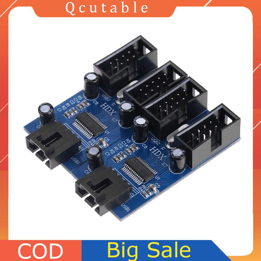 Cáp Chuyển Đổi 9 Pin Usb 2.0 Male 1 Sang 4 Female Cho Máy Tính