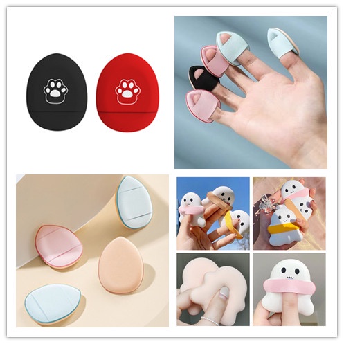 Set 1/2 Mút Tán Kem Nền/Phấn Che Khuyết Điểm Mini Kiểu Dáng Hoạt Hình Dễ Thương Cho Nữ