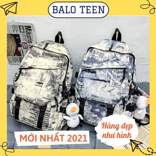 BALO ULZZANG TEEN THỜI TRANG THỂ THAO - TÚI CẶP XÁCH ĐI HỌC UNISEX CHO NAM - NỮ HOT TREND MÀU VỆN