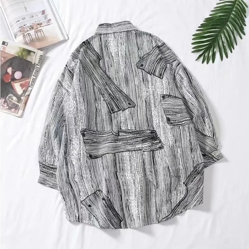 Áo Sơ Mi Tay Dài Thời Trang Hàn Quốc Dành Cho Nam Và Nữ Size M-3Xl