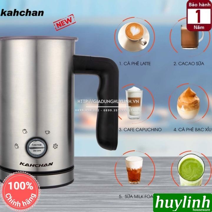 [Mã ELHAMS5 giảm 6% đơn 300K] Máy đánh sữa tạo bọt pha cacao Kahchan EP2198 - 4 chức năng - 600ml